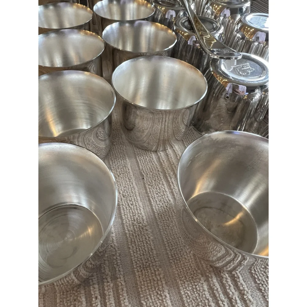 Sheridan Taunton Silverplate Punch Bowl Cups (20) & Ladle 21 Piece